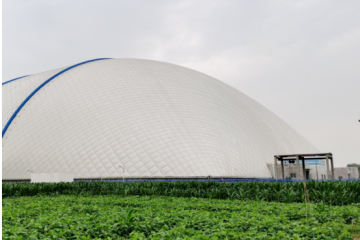 我国五大电力集团首个气膜煤场上线