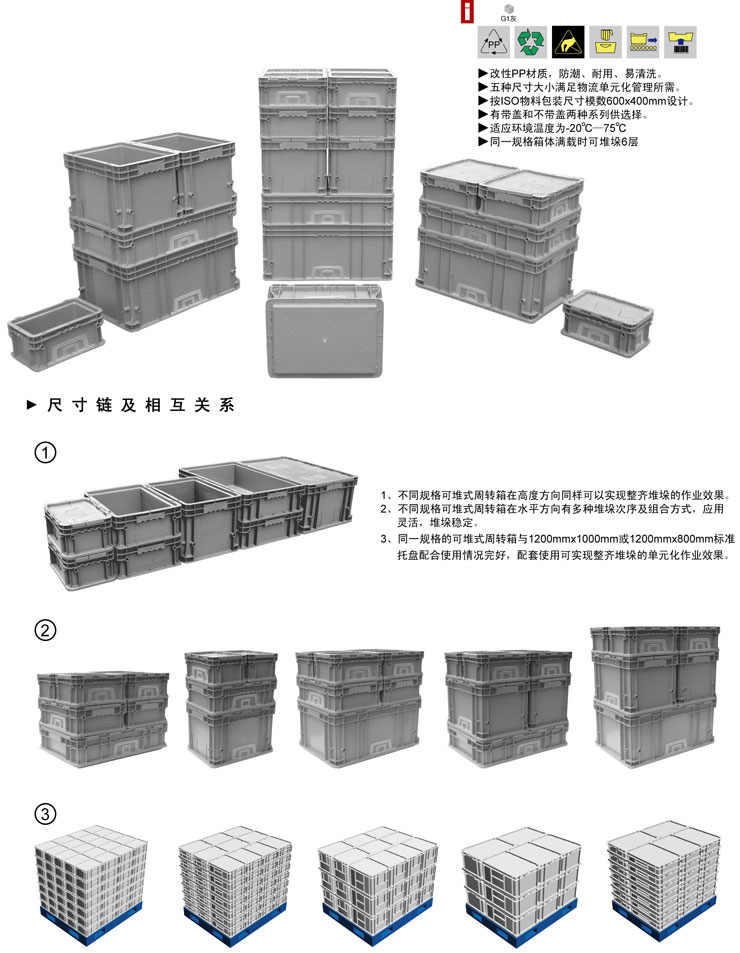 成都可堆塑料周转箱|成都塑料物流箱|成都塑料周转箱生产厂