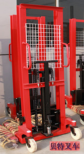 （叉车 1\搬运机\升高车\堆高车）液压手推堆高车（1吨