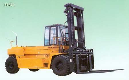 大连叉车25吨下叉式集装箱重箱叉车