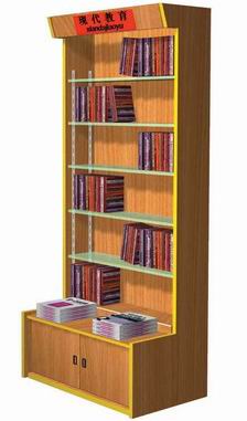 单面钢木书架