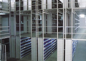 阁楼式货架结构示意图