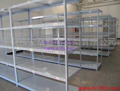 仓储货架白色角钢货架