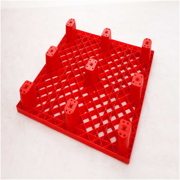 重庆塑料托盘工厂 1010九脚塑料托盘规格  防潮塑料垫板